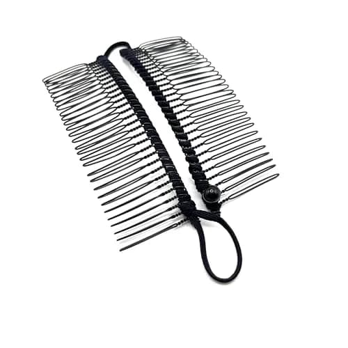 MYEAST Stretchy Banana Clip for Hair - Medium 30-Teeth, Vintage Black Hair Claw for Thick & Curly Hair | Secure All-Day Hold thumbnail 4