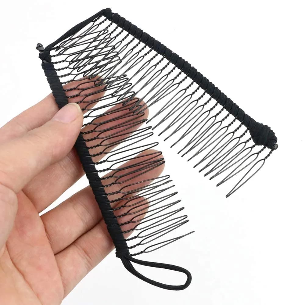 MYEAST Stretchy Banana Clip for Hair - Medium 30-Teeth, Vintage Black Hair Claw for Thick & Curly Hair | Secure All-Day Hold - view 5