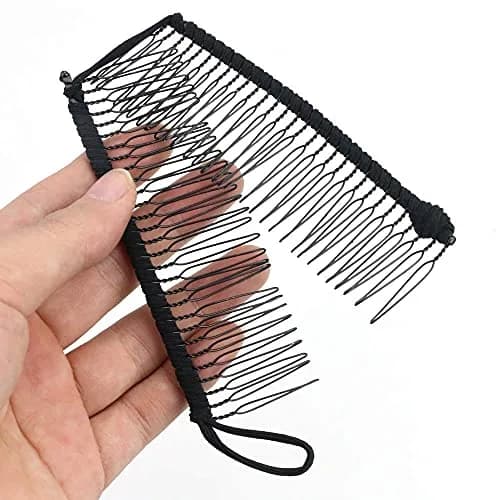 MYEAST Stretchy Banana Clip for Hair - Medium 30-Teeth, Vintage Black Hair Claw for Thick & Curly Hair | Secure All-Day Hold thumbnail 5