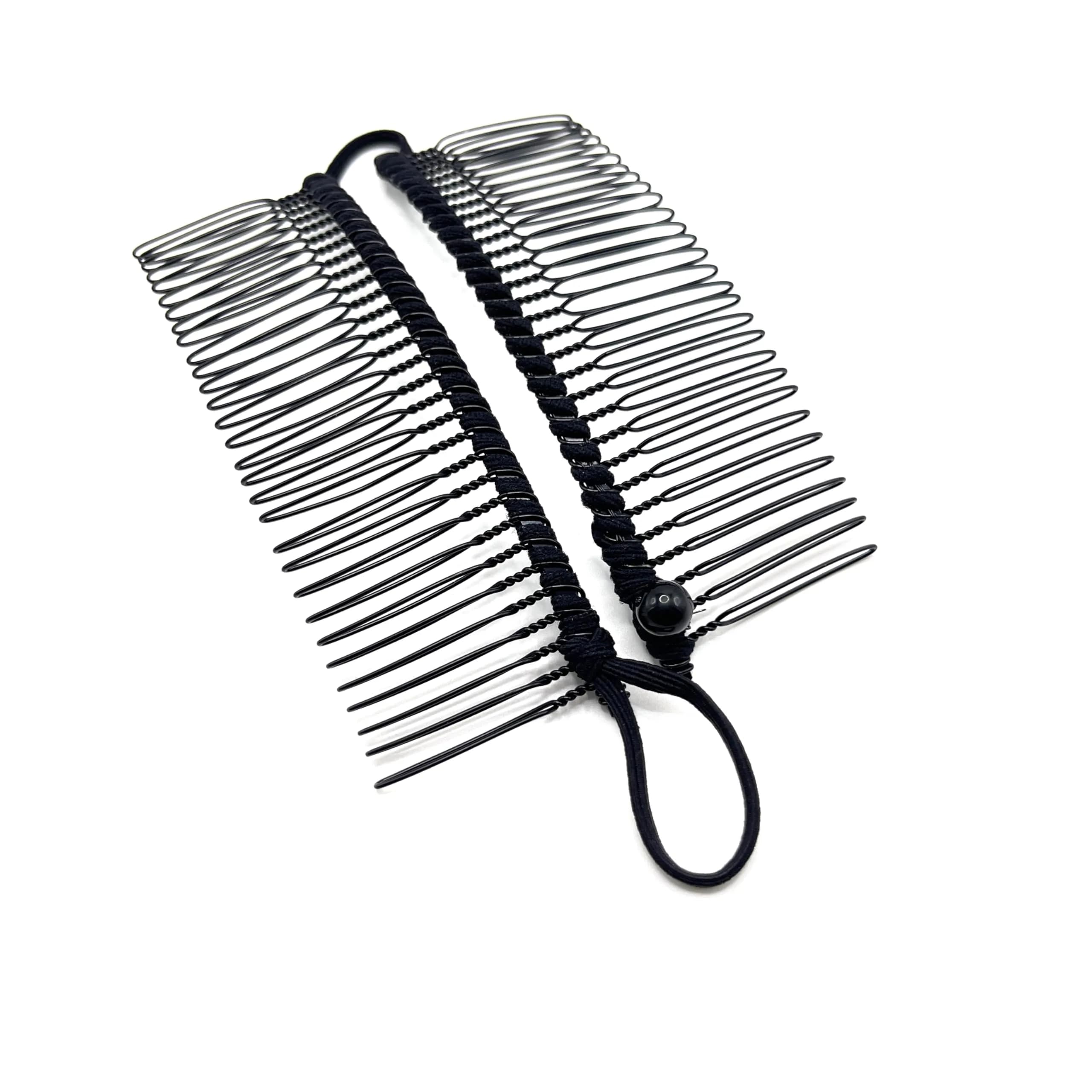 MYEAST Stretchy Banana Clip for Hair - Medium 30-Teeth, Vintage Black Hair Claw for Thick & Curly Hair | Secure All-Day Hold - view 4
