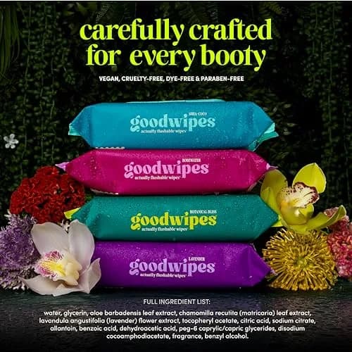 goodwipes Flushable Wipes Variety Pack 240 Count (Pack of 4) | Septic Safe & Biodegradable thumbnail 7
