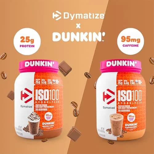 Dymatize ISO100 Protein Powder +Energy Cappuccino 609g (1.34 lb) | 25g Protein, 95mg Caffeine thumbnail 2