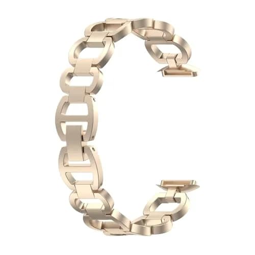 E ECSEM Fitbit Luxe Band Adjustable Stainless Steel Bracelet | Elegant Dressy Strap for Women thumbnail 5