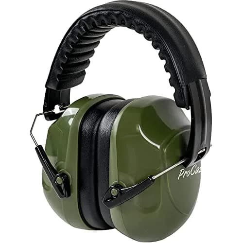 ProCase Armygreen Hearing Protection Ear Muffs NRR 28dB, Noise Cancelling Headphones - main product image