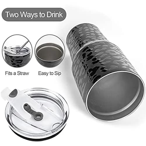 D·S 30oz Leopard Tumbler 890ml (30 fl oz) | Insulated Stainless Steel Travel Mug with Straws thumbnail 3