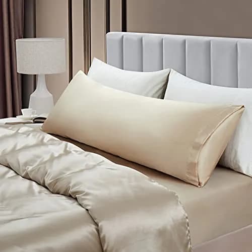Aormenzy Satin Body Pillow Cover 20x54 Inches | Silky Soft & Cooling for Adults thumbnail 3