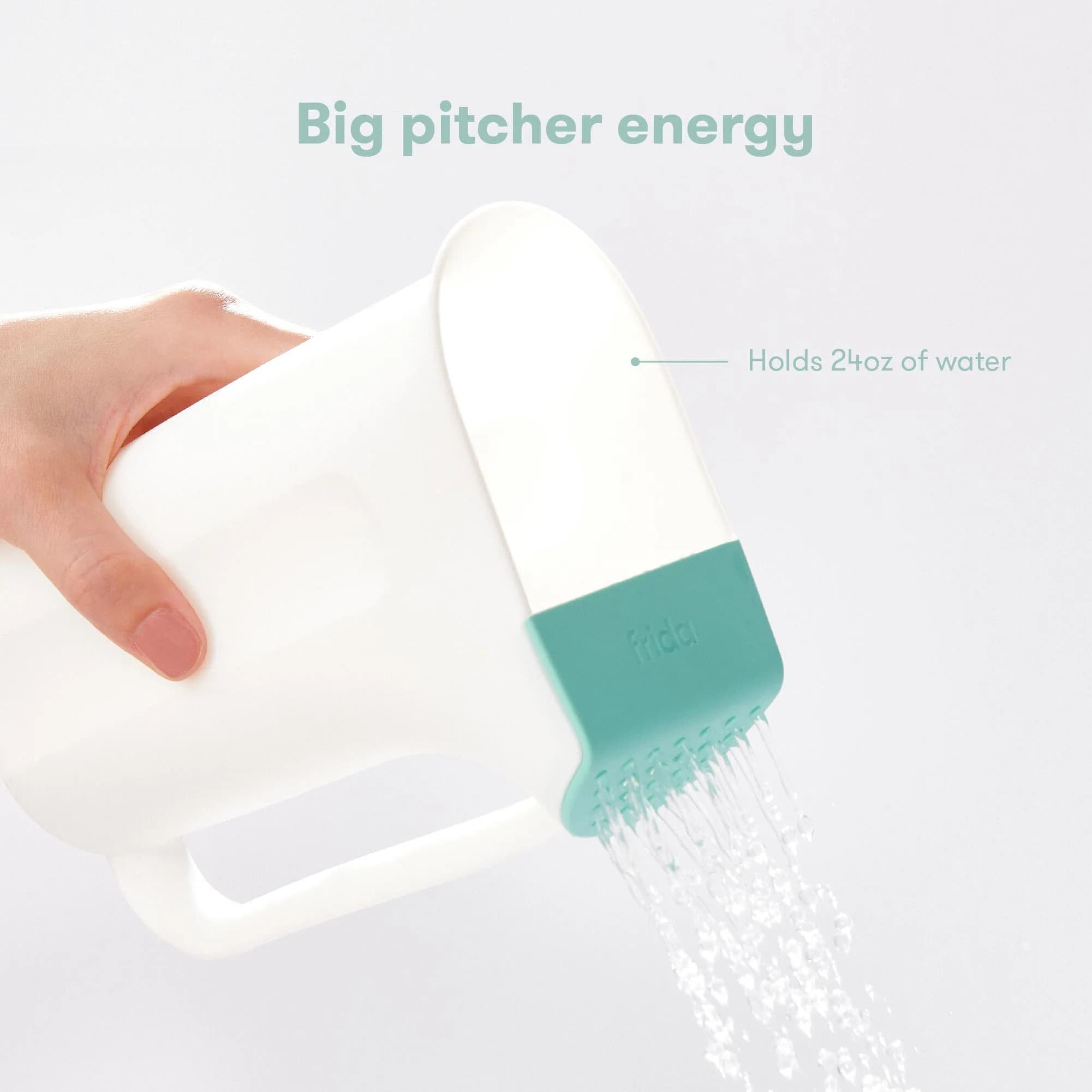 Frida Baby Control The Flow Bath Rinse Cup 710ml (24 Ounces) | Tear-Free Hair and Body Rinser with Dual Pour Spout - view 3