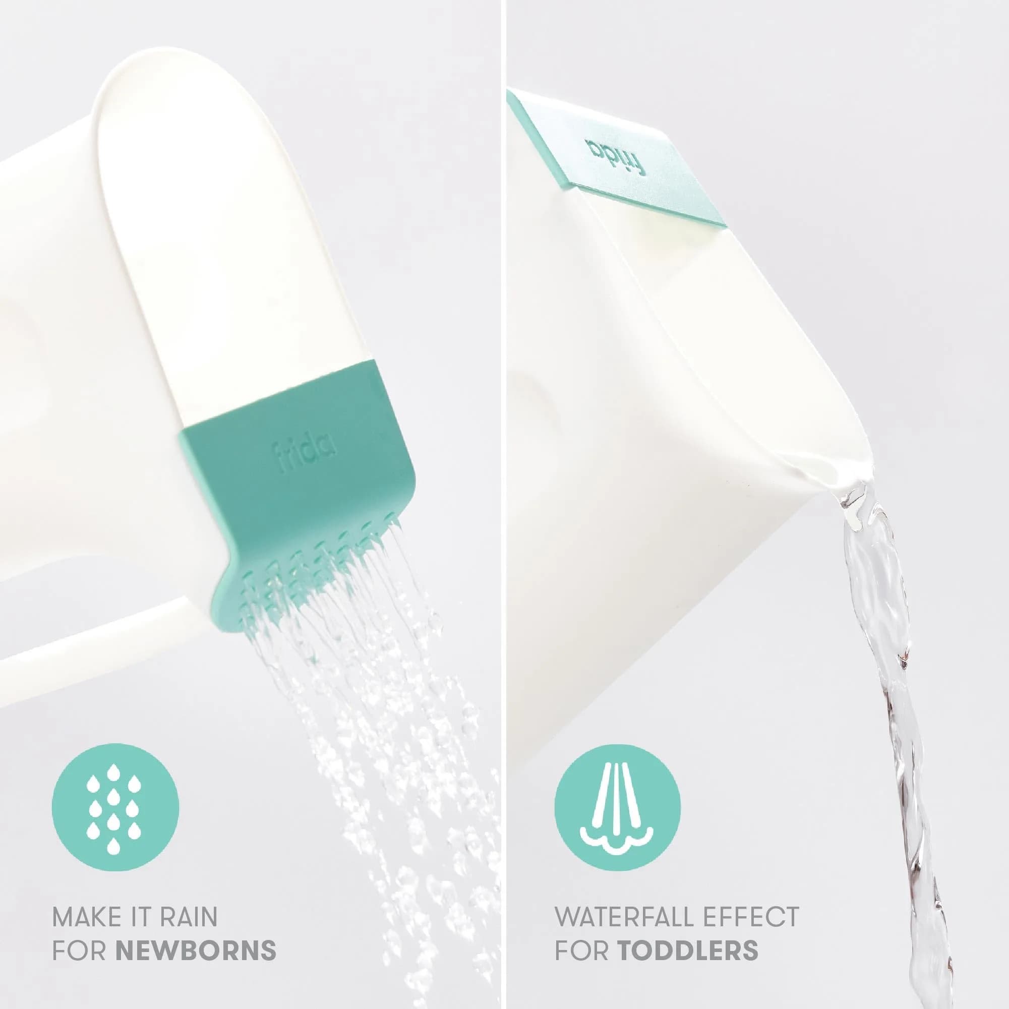 Frida Baby Control The Flow Bath Rinse Cup 710ml (24 Ounces) | Tear-Free Hair and Body Rinser with Dual Pour Spout - view 4