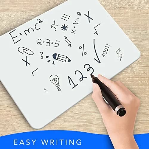 Ultimate Stationery Small White Board 9x12 Dry Erase Mini Lapboard 2 PK | Double Sided for Kids thumbnail 6