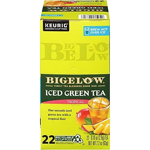 Bigelow Tropical Iced Green Tea 0.10 oz | Exotic Mango & Pineapple Refreshment thumbnail 4