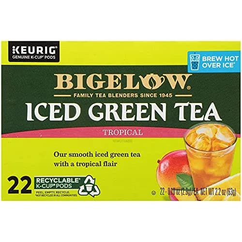 Bigelow Tropical Iced Green Tea 0.10 oz | Exotic Mango & Pineapple Refreshment thumbnail 7