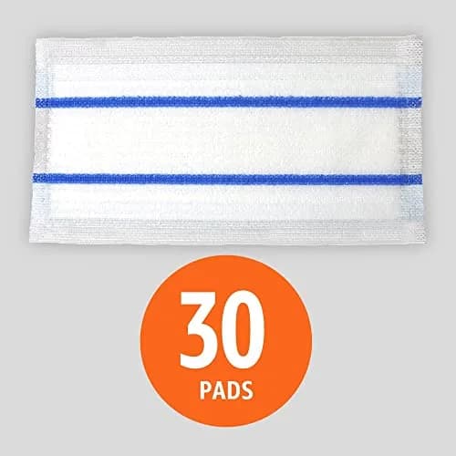 Amazon Basics Heavy Duty Disposable Floor Cleaning Mopping Pads with Absorbent Microfiber, Fits Swiffer WetJet Mopping Systems, 30 Count | Value Pack for Home Cleaning thumbnail 2