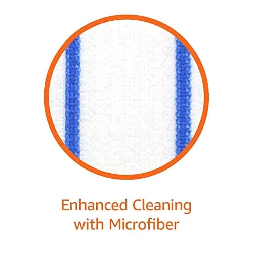 Amazon Basics Heavy Duty Disposable Floor Cleaning Mopping Pads with Absorbent Microfiber, Fits Swiffer WetJet Mopping Systems, 30 Count | Value Pack for Home Cleaning thumbnail 3