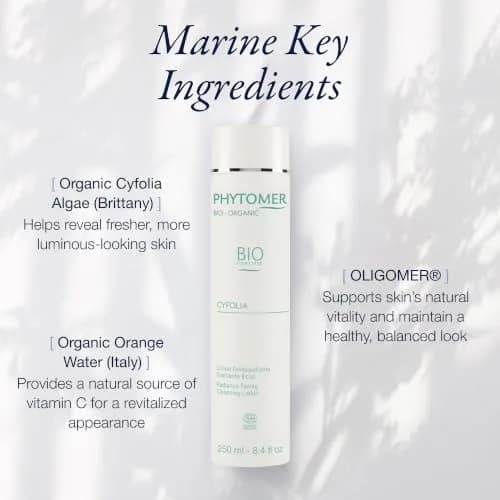 Phytomer Cyfolia Organic Face Toning Cleansing Lotion (250 ml) | Organic Marine Algae & Orange Water for Radiant Skin thumbnail 5