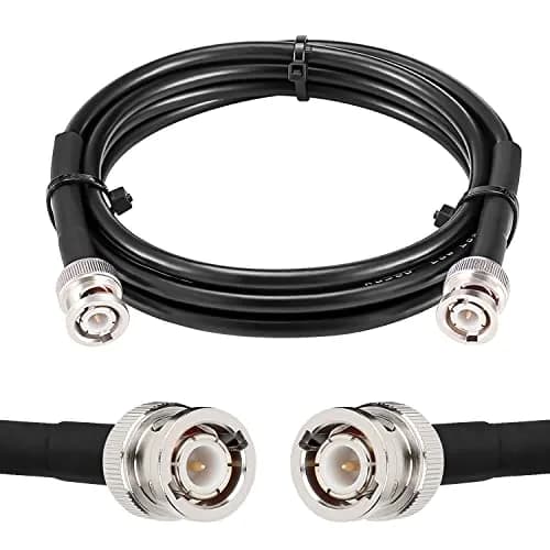MOOKEERF RG58 BNC Cable 6ft (1.83m) Male to Male Coax | Low Loss 50 Ohm for RF Radios & Antennas thumbnail 1