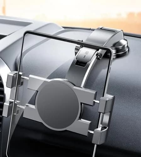 eSamcore Dashboard Tablet Holder for Car Truck iPad Stand with Suction Cup Mount, Black | Fits 6"-11" Tablets & Large Phones thumbnail 1