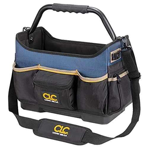 Custom Leathercraft PB1580 15" Molded Base Open-Top Toolbox | Heavy-Duty Tool Carrier for Worksites thumbnail 3