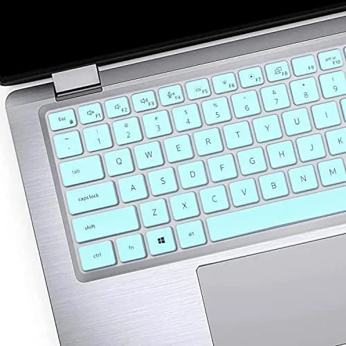 MUBUY-GOL Keyboard Cover for Dell Latitude 14" & 15.6" | Waterproof Silicone, Dustproof, Washable, US Layout, Hot Blue thumbnail 3