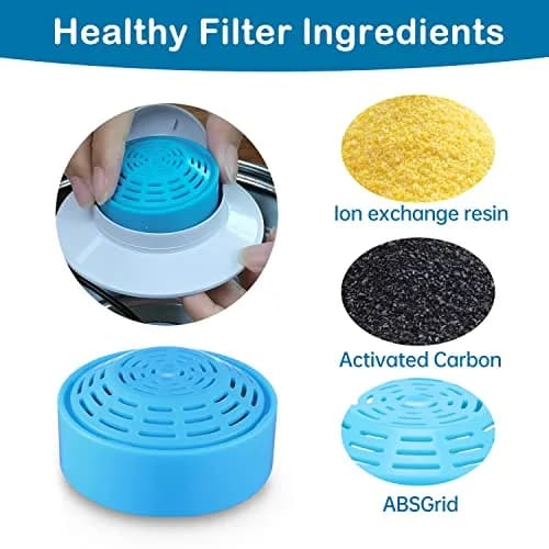 OYES Cat Water Fountain Filters 4 Pack | Compatible with 2.0L/67oz Stainless Steel Pet Fountains thumbnail 3