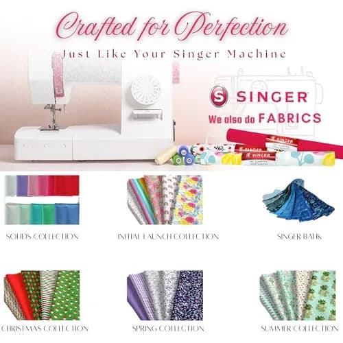SINGER Fabrics 100% Cotton Quilting Fabric 2 Yard Precut | Bright Red for Sewing & Crafting thumbnail 4