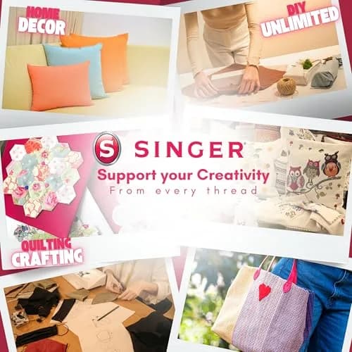 SINGER Fabrics 100% Cotton Quilting Fabric 2 Yard Precut | Bright Red for Sewing & Crafting thumbnail 2