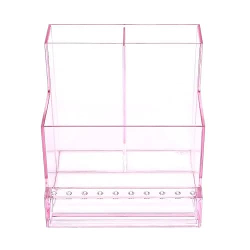 FRCOLOR Nail Drill Holder 10 Holes Pink | Acrylic Nail Organizer for Nails & Bits thumbnail 1