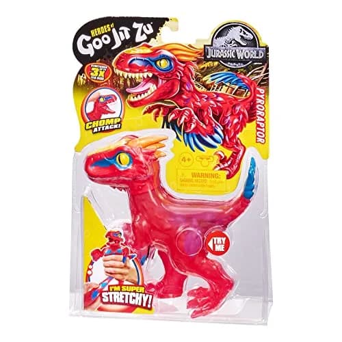 Heroes of Goo Jit Zu - Jurassic World Pyroraptor Stretch Toy 5.48 inches | Super stretchy, no mess, for kids 3-12 thumbnail 5