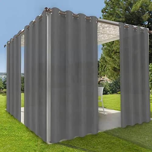 OutdoorLines Waterproof Indoor Outdoor Curtains for Patio | UV & Fade Resistant Polyester, 52"W x 84"L thumbnail 1