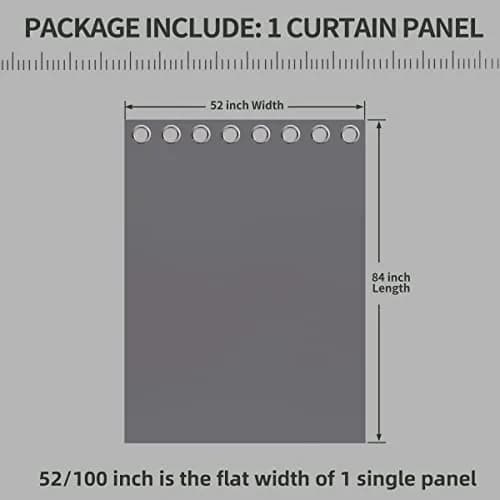 OutdoorLines Waterproof Indoor Outdoor Curtains for Patio | UV & Fade Resistant Polyester, 52"W x 84"L thumbnail 6