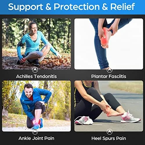 NEENCA Foot & Ankle Brace Socks for Sprained-Ankle Compression Sleeves Set | Medical Grade Support for Pain Relief & Sports Protection thumbnail 6