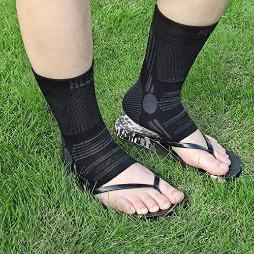 NEENCA Foot & Ankle Brace Socks for Sprained-Ankle Compression Sleeves Set | Medical Grade Support for Pain Relief & Sports Protection thumbnail 7