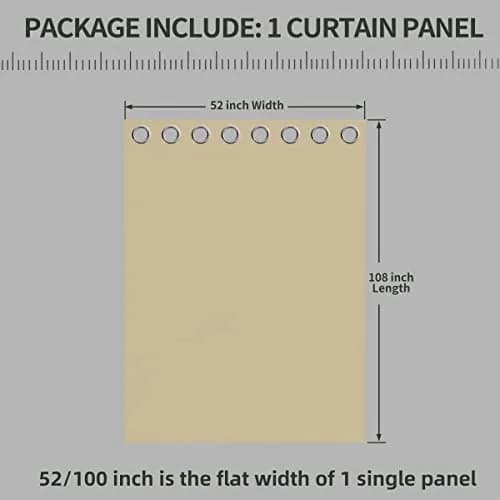 OutdoorLines Waterproof Indoor Outdoor Curtains for Patio | UV & Fade Resistant Polyester, 52W x 108L Inch thumbnail 6