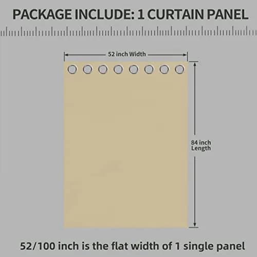 OutdoorLines Waterproof Indoor Outdoor Curtains for Patio | UV & Fade-Resistant Polyester, 52"W x 84"L thumbnail 6