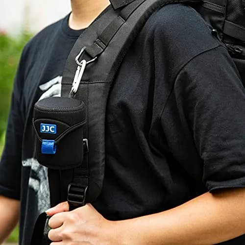 JJC Small Neoprene Camera Lens Pouch Case, Fits Lens up to 3.1 x 4.6 inches | Compact, Splash-Resistant thumbnail 8