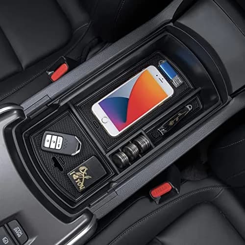 PIMCAR Center Console Organizer for Honda Accord 2018 2022 ABS Plastic Material | Extra Storage & Cord Routing thumbnail 1
