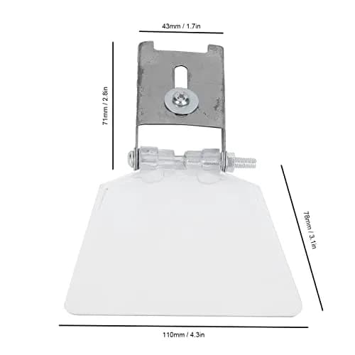Longzhuo Bench Grinder Eye Shields 2 Pcs | 110mm (4.3in) x 78mm (3.1in) Stainless Steel Safety Guards thumbnail 5