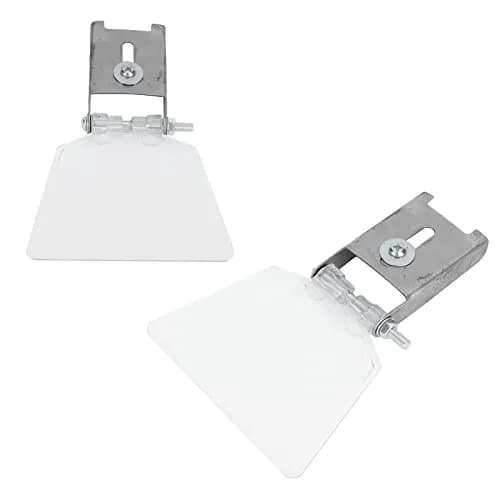 Longzhuo Bench Grinder Eye Shields 2 Pcs | 110mm (4.3in) x 78mm (3.1in) Stainless Steel Safety Guards thumbnail 6