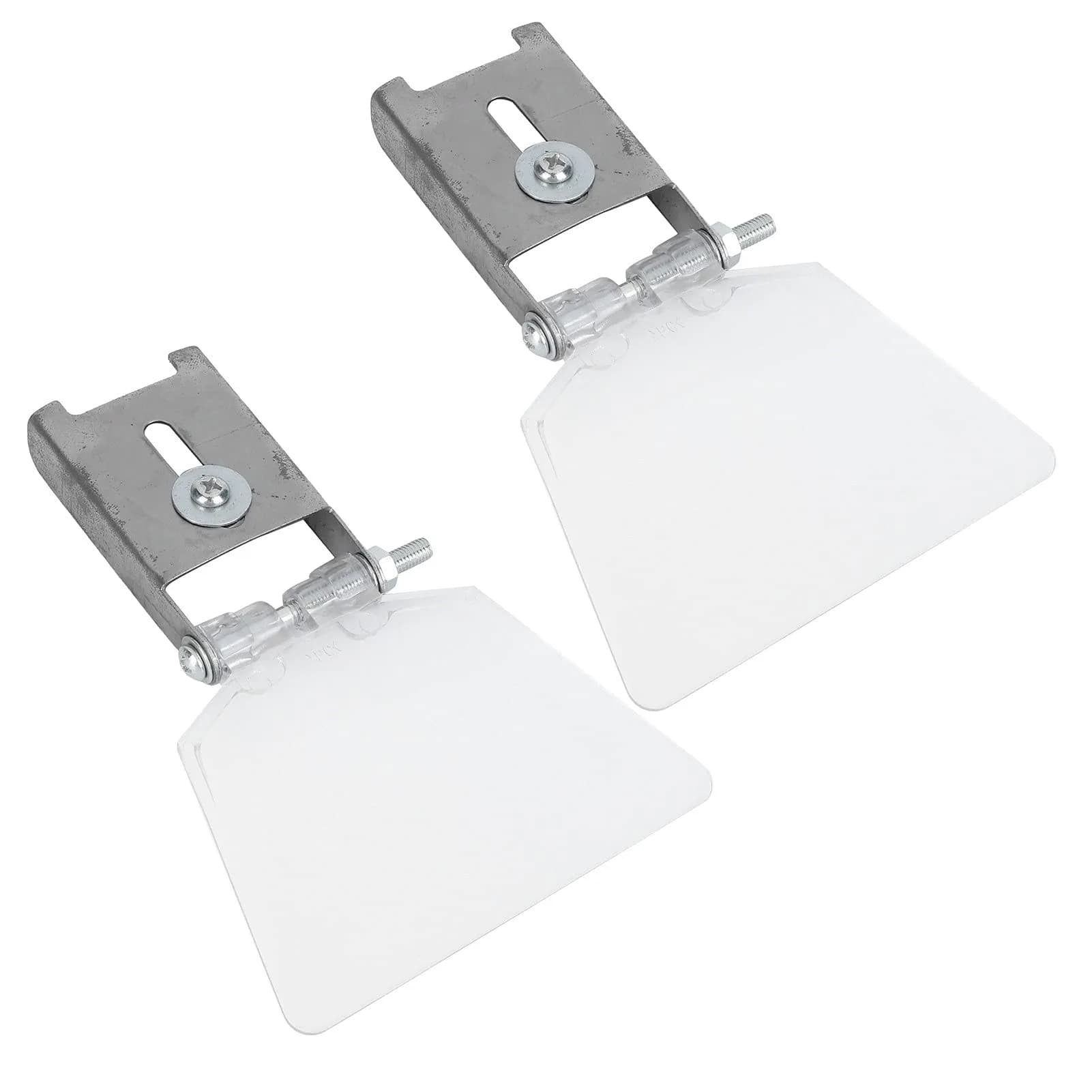 Longzhuo Bench Grinder Eye Shields 2 Pcs | 110mm (4.3in) x 78mm (3.1in) Stainless Steel Safety Guards - view 7