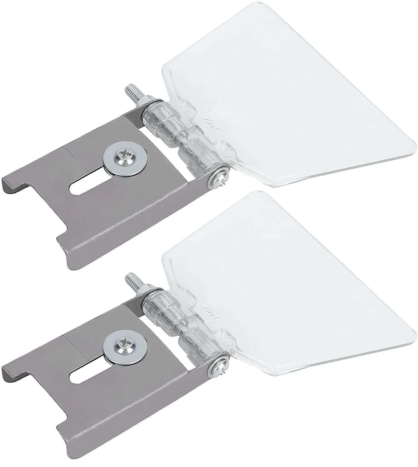 Longzhuo Bench Grinder Eye Shields 2 Pcs | 110mm (4.3in) x 78mm (3.1in) Stainless Steel Safety Guards - view 2
