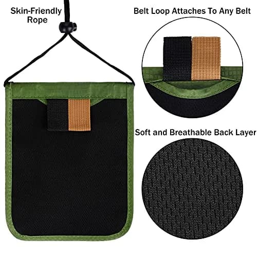 KEAFOLS Travel Pouch Neck Wallet Family Passport Holder Organizer Case with RFID Blocking | Secure Travel Accessory (70-120 chars) thumbnail 5
