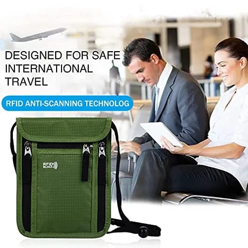 KEAFOLS Travel Pouch Neck Wallet Family Passport Holder Organizer Case with RFID Blocking | Secure Travel Accessory (70-120 chars) thumbnail 6
