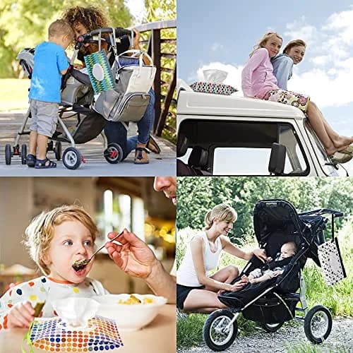 FEBSNOW 4 Pack Baby Wipe Dispenser, Portable Wet Wipe Holder Container | Reusable & Refillable for On-the-Go thumbnail 6