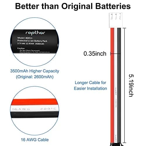 rapthor 3500mAh Replacement Lithium Battery for Harman Kardon Onyx Studio 1/2/3/4 | High Capacity, Easy Install thumbnail 4