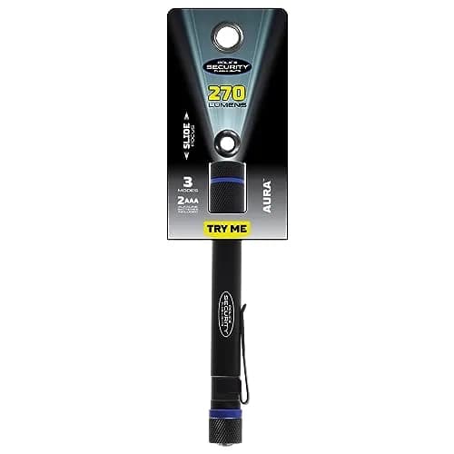 Police Security Aura Black LED Penlight - 270 Lumens | Compact, Water-Resistant & Adjustable Focus thumbnail 5