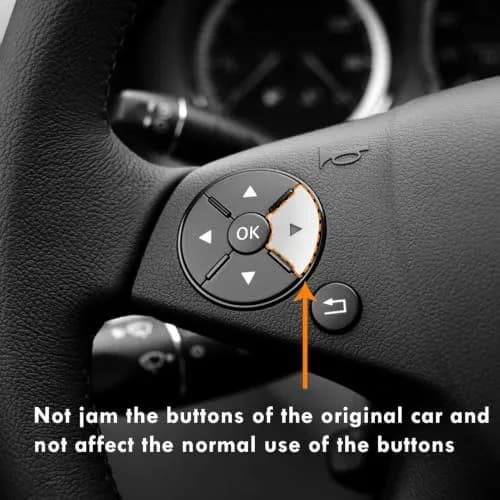 Moonlinks Steering Wheel Button Stickers for Mercedes C-Class W204 E-Class S-Class W221 GLK-Class X204 (12-Pack) thumbnail 6