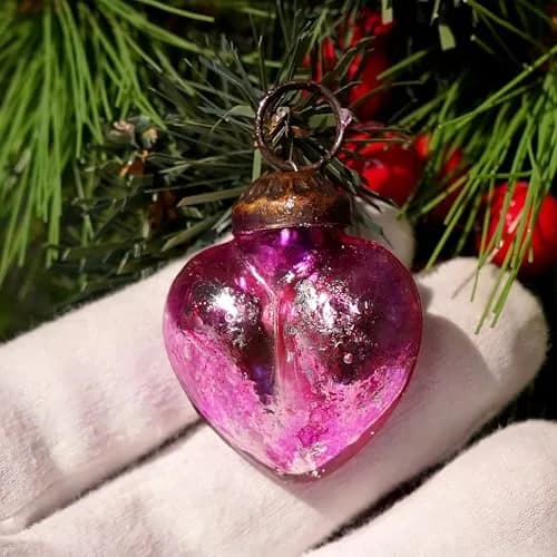 Indian Shelf Retro Distress Glass Christmas Tree Ornaments 25 Pieces (1.5 inches / 3.81 cm) thumbnail 5