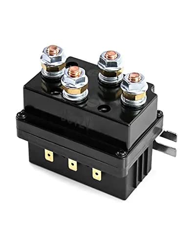 QWORK 12V 500A Winch Relay Solenoid | 8000-15000lb ATV UTV SUV 4x4 Control thumbnail 1