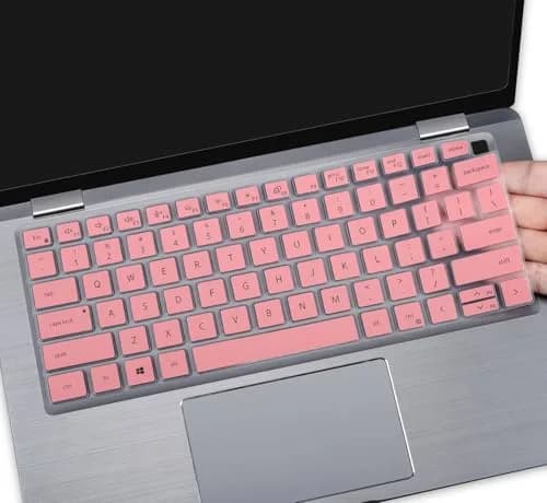 CaseBuy Pink Silicone Keyboard Cover for Dell Latitude 14" & 15.6" Laptops | US Layout Protector Skin thumbnail 1
