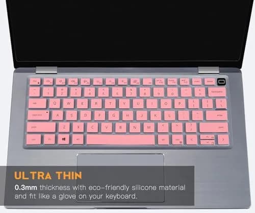 CaseBuy Pink Silicone Keyboard Cover for Dell Latitude 14" & 15.6" Laptops | US Layout Protector Skin thumbnail 5