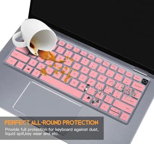 CaseBuy Pink Silicone Keyboard Cover for Dell Latitude 14" & 15.6" Laptops | US Layout Protector Skin thumbnail 6